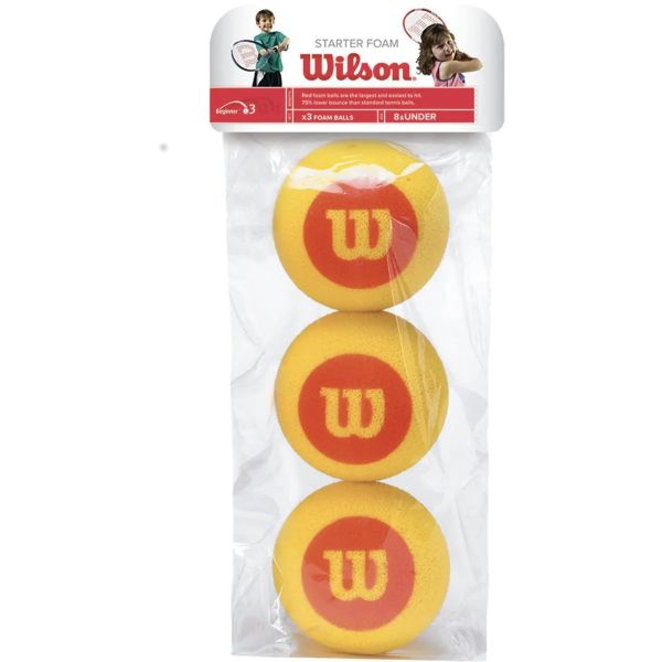 Παιδικά Σφουγγαρένια Μπαλάκια Τένις Wilson Starter x 3 WRZ258900